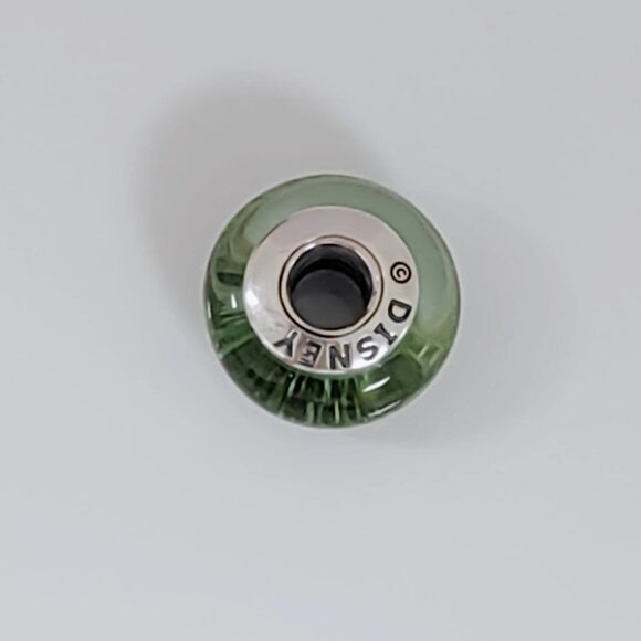 Pandora Tinker Bell's Signature Color Green Murano Glass Charm Bead with box - Picture 3 of 4